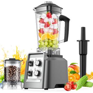 Blenders for Kitchen, 2-in-1 Blender & Grinder Combo, Smoothie Blender, 68Oz Large Capacity, High Speed, Timing Setting, BPA-Free, For Ice Crushing Frozen Drinks Puree Protein Shakes