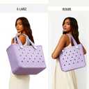 Rubber Beach Tote Bag Waterproof Tip-Proof Outdoor Tote Bag for the Beach Boat Pool Sports