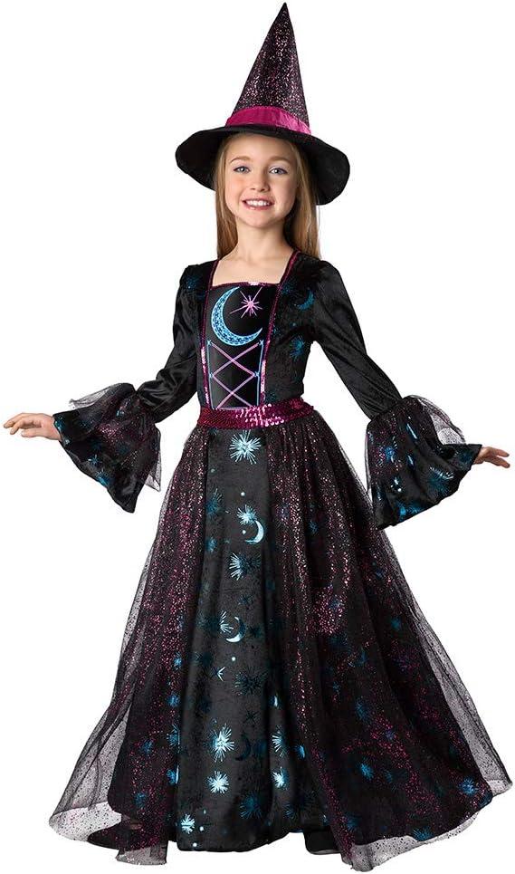 Seasons Girls Light Up Deluxe Moonlight Witch Costume (S(4-6))