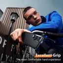 2 x Red2Fire for Samsung Galaxy S25 Ultra Case, [Military Grade Drop Protection] Heavy Duty Full Body Shockproof Protection Non-Slip Phone Case for S25 Ultra Case 6.9 inch Black