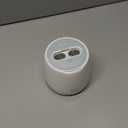 Drixo Ultrasonic Retainer Cleaner Machine, IPX6 Waterproof Dental Cleaning Pod, 3 Modes Denture Cleaner for Night Guard Mouth Guard Braces, 45kHz Denture Dome with UV Light, 200ML Tank, Arctic White