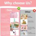 Easter Bunny Decorations, Flocked Bunnies Figurine with Soft Velvet Texture, 5.5" Resin Rabbit Ornaments, Spring Decor for Home Office Table Centerpiece Gift (Green&Pink&White)