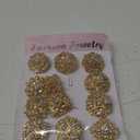 Lot 12pcs Assorted Crystal Rhinestone Flower Brooch Pin Set for Women DIY Bridal Wedding Bouquet Kit