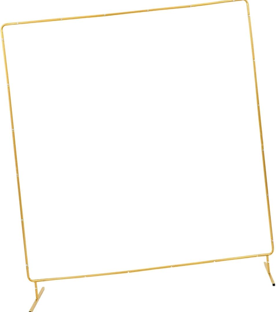 Wedding Arch Backdrop Stand Square Stable, Party Decoration, Easy Assembly Heavy Duty Metal for Birthday Party Celebration, 150cmx150cm