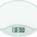Taylor 11lb Slimline Digital Kitchen Food Scale, 11 Lb, White