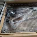 Finnhomy 3 Tier Heavy Duty Commercial Grade Utility Cart, Wire Rolling Cart with Handle Bar, Steel Service Cart with Wheels, Kitchen Carts on Wheels, Metal Cart Shelf Size 24" D x 36" W, NSF, Chrome