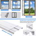 Portable Ac Window Vent Kit - Adjustable Window Seal Panel for 5.1"/5.9" Exhaust Hose, Portable Air Conditioner Window Kit, Fits Sliding Windows/Door(Not Include Hose)