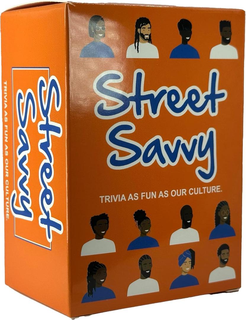 Kinfolk Street Savvy Vibrant Hood Trivia Game Featuring 100 Engaging Cards, Celebrate Black Culture, Spark Lively Debates, and Turn Ordinary Gatherings into Epic Adventures