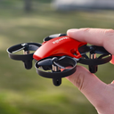 Veeniix V995 Red Mini Drone for Kids and Beginners,Indoor RC Quadcopter Plane with 3D Flips, 360° Rotation, Circle Fly, Auto Hover, Headless Mode, 21Mins 3 Batteries, Gift for Boys and Girls
