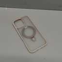 TORRAS Desert Titanium for iPhone 16 Pro Max Case, [Military Grade Drop Tested][Fit for MagSafe] [Built-in Stand] Translucent Slim Soft Edge Case for iPhone 16 Pro Max 6.9" 2024, Rose Gold