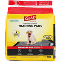 Glad for Pets Black Charcoal Puppy Pads - Super Absorbent Disposable Dog Pee Pads, Potty Training Pads, and Pet Supplies - Dog Pee Pads for Crate Training and Indoor Use 23" x 23" - 100 Count