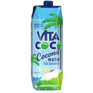 Vita Coco Coconut Water, Pure, 33.8 Fl Oz