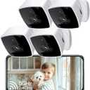blurams Cameras for Home Security 5GHz, 2K Indoor Camera, Pet Camera with Phone App, AI Motion Detection, 2-Way Audio, Compatible with Alexa&Google Assistant, 4-Pack