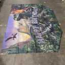 Avezano Dinosaur Birthday Backdrop Jurassic Dino Theme Happy Birthday Banner Jungle Birthday Party Decorations Boys Photo Backdrop (96 x 72 Inch)