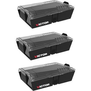 Victor Multi-Catch Humane Mouse Trap - 3 Traps - M335SR-3 - Humanely Catches Mice, Up to 4 Per Setting - Safe & Easy to Use Mouse Trap - Catch And Release Mice