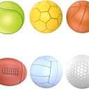Baby Sensory Balls, Soft Rubber Balls for Toddlers 1-3, Montessori Sensory Bath Toys 6 to 12 Months, Kids Soccer Ball, Sport & Outdoors Baby Ball, 6 Rubber Soft Toys for Kids