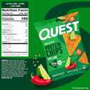 Quest Nutrition Chili Lime Tortilla Style Protein Chips, 20g Protein, 3g Net Carbs, Low Carb, Gluten Free, 1.1 oz (Pack of 12) (EXP 09/10/26)