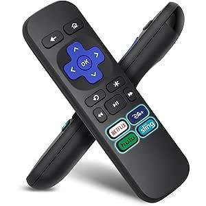 Pack of 2, OMAIC Remote for Roku Express, Premiere, 1, 2, 3, 4 (HD, LT, XS, XD) - NOT for Roku Stick, TV or Game