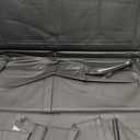 Car Backseat Organizer with Tablet Holder, 9 Storage Pockets PU Leather Foldable Table Tray Seat Back Protectors, Car Seat Back Protectors Kick Mats Car Accessories (Black)