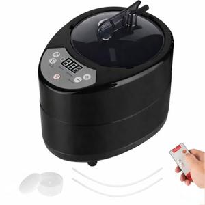 HyberVital Sauna Steamer Machine, 3L 1200W Portable Sauna Steamer Generator for Sauna, Home Sauna Steamer Pot with Remote Control, Sauna Accessories