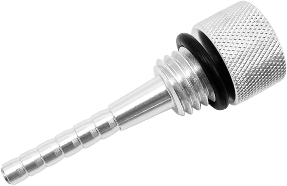 Magnetic Oil Dipstick, Aluminum Magnetic Oil Dip Stick with M18-2.5 Threading, Magnetic Oil Dipstick Replacement with Rubber O Ring, 3500 Inverter Generator Oil Dipstick (Silver)