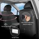 Fit CRV Car Seat Covers Compatible with Honda CR-V 2023 2024 2025 2026 CRV LX;EX;EX-L;Sport;Touring;Special Edition & Hybrid Model - Full Coverage Breathable Leather (Full Set,Black)