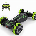 Gesture Sensing RC Stunt Car Hand Controlled, LED Lights, Music, 4WD, Double-Sided 360 Flips, Off-Road Twist Vehicle. Best Birthday Gift for Kids Ages 6-13, Boys' Toys.