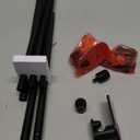 Curtain Rods No Drilling 32 to 86 Inch, HOTOZON 5/8 Inches No Drill Curtain Rods for Windows 55 to 82 Inches(4.5-6.8 ft), Renter Friendly Adjustable Small Drapery Rod for Lightweight Curtains, Black