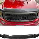 Hood Protector Compatible with 2021-2025 Ford F150 Hood Shield ABS Plastic Hood Deflector Hood Guard for 2024 F-150 Accessorie (Glossy Carbon Fiber Pattern)