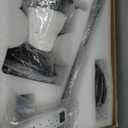 42 Inch Black Ceiling Fans with Lights and Remote/App Control, Flush Mount Ceiling Fan with RGB Dimmable Light, Noiseless Modern Small Ceiling Fan for Bedroom Indoor/Outdoor