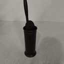 UPTRONIC Toilet Brush, Toilet Bowl Brush with Extra Long Handle Durable Bristles Toilet Scrubber and Covered Holder for Toilet Brush Set for Bathroom Cleaning (Brown, 1 Set)