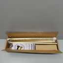 YNL Tension Shower Curtain Rod 34 to 120 In(2.83-10Ft), Long Tension Curtain Rod with 2Pcs Holders, No Drilling for Large Window, Bathroom, Patio, Adjustable Outdoor Curtain Rod, Brushed Gold