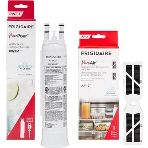 Frigidaire PurePour PWF-1 (FPPWFU01) & PureAir AF-2 (FRGPAAF2) Water & Air Filter Combo Kit