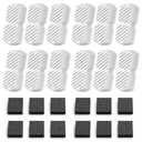 GROOKPET Pet Water Fountain Filters: 24 Dog Water Fountain Filters Replacement - Dog Fountain Filters - Including 12 Filters + 12 Sponges - Suitable for GROOKPET Pet Water Fountain