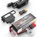 HYPER GO Angry Snail 2S3000 RC Car Upgrade Accessories 2S 7.4V 3000 mAh 25C LiPo Battery, Spare Parts RC Battery All 1/12 1/14 1/16 Scale