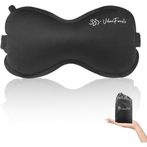 Inflatable Lumbar Pillow for Travel, Lumbar Support Self-Inflating for Car, Neck Pillow Inflatable Lumbar Support Travel Lumbar Pillow for car (Black)
