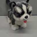 Electronic Walking Siberian Husky Stuffed Dog Toy, Realistic Interactive Puppy Pet Dog, Walking, Barking,Wagging Tail & Talking,Present Pet Gifts for Year Boys Girls (Medium)