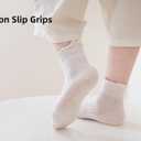 8 Pairs Girls Frilly socks toddler Ruffle Socks Baby Grip Socks