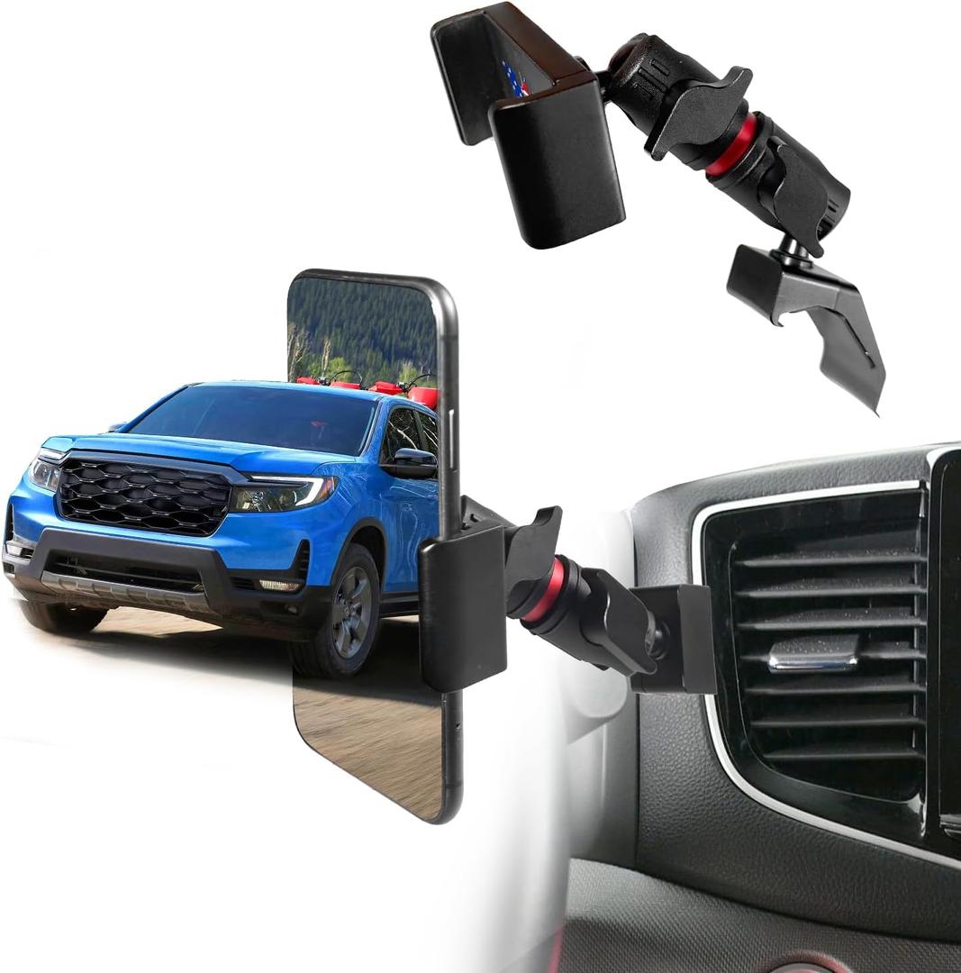 Passport Pilot Vent Phone Mount for Honda Passport 2019-2025|Pilot 2016-2022|Ridgeline 2016-2026|Aluminum Telescopic Air Vent Phone Holder|Thick Case Friendly Mount for iPhone 16/15 Pro Max,Galaxy S24