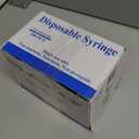 100 Pack 3ml 23Ga Plastic Syringe with Measurement for Scientific Labs, Industrial Dispensing Animal and Pet Supplies, Disposable Individually Wrapped (100, 3ml-23Ga)