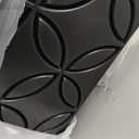 Art3d PVC 3D Wall Panel Interlocked Circles in Matt Black Cover 32 Sq.ft, for Interior Ceiling and Wall Decor for Residential or Commerical