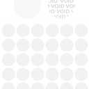 1 inch Round Transparent Blank Tamper Evident Labels Crystal Clear Sealing Package Seal Self Adhesive Security Warranty Void Tamper Proof Stickers (320pcs)