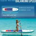 ABBOARD Inflatable Stand Up Paddle Board - Extra Wide Fishing Paddleboard with Sup Accessories Youth/Adults
