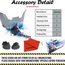 No Fog Football Visor, Youth and Adult Football Helmet Viosor. Facial Protection Visor for Football Helmet Accessories, Shock Resistance, Scratch Resistant, UV Block, Reduces Glare,OK Clarity (Bright Black)