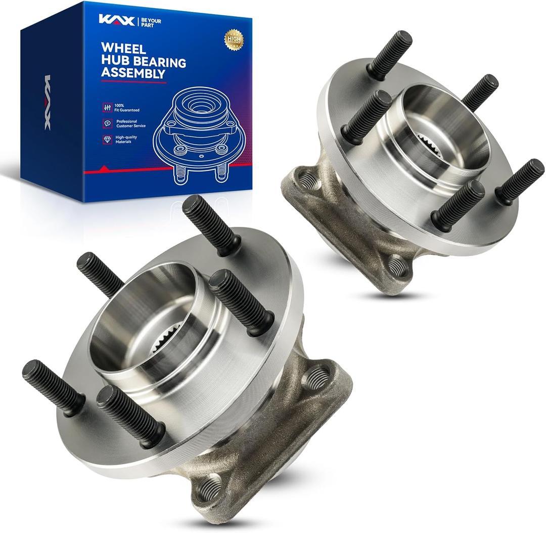 KAX 512449 Rear Wheel Bearing hub Assembly Compatible with Mazda CX-9 2007-2015,2pcs Wheel Bearing 5 Lugs AWD