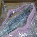 24-Pack Purple Velvet Hangers with Clips Adjustable,Adult Hangers,Heavy-Duty,Felt,Non-Slip,Space Saving,Slim Outfit Hanger for Pants, Skirts, Suits,Coats, Dresses ect.