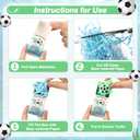 Wettarn 25 Sets Soccer Gifts Positive Stress Balls with Support Boxes for Soccer Team Party Favors Basket Fillers Turtle Desk Decor Sport Stocking Stuffers