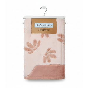 Ultra-Soft and Luxurious Baby Blanket | 30x40 inch | Double Sided Sculpted Design on Fleece with Sherpa Backing