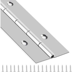 Piano Hinge 36 Inch x 3 Inch Heavy Duty Stainless Steel Piano Hinge Continuous Hinge for Cabinet, Door, DIY Wood Boxes, 0.047" Leaf Thickness, Screw Included Piano Hinge 36 Inch x 3 Inch Heavy Duty Stainless Steel Piano Hinge Continuous Hinge for Cabinet, Door, DIY Wood Boxes, 0.047" Leaf Thickness, Screw Included