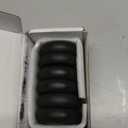 Maxdee Massage Stones Essential Hot Stones for Massage, 6 Medium Hot Stones Massage Kit Hot Rocks Massage Stones for Professional or Home Spa, Foot Heater, Relaxing, Healing, Pain Relief, 2.4" (Black)